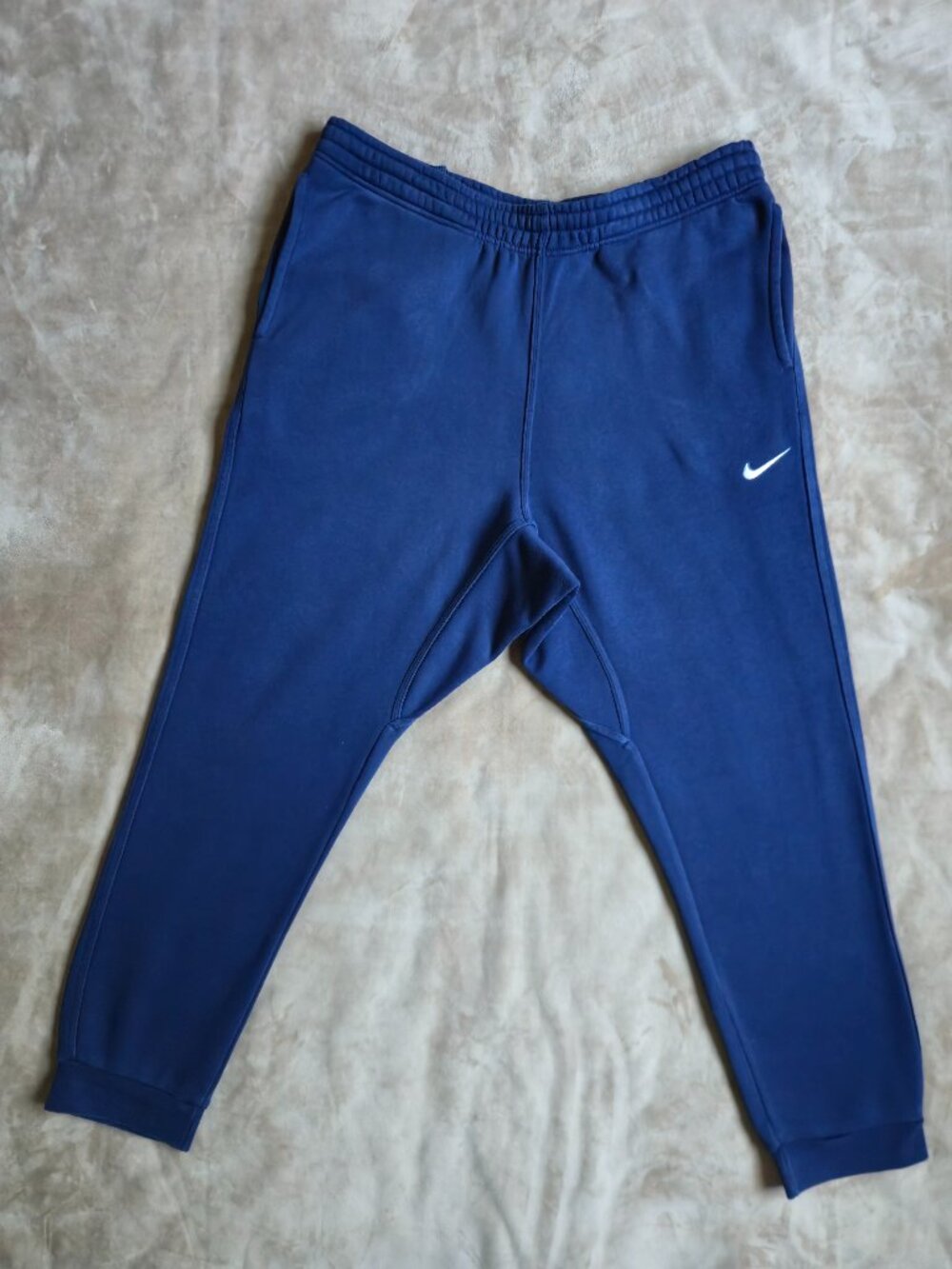 Nike Sportswear Club Fleece Tapered Jogger Pants Blue White Swoosh Men's 2XL